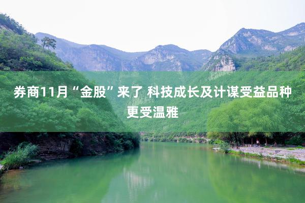 券商11月“金股”来了 科技成长及计谋受益品种更受温雅