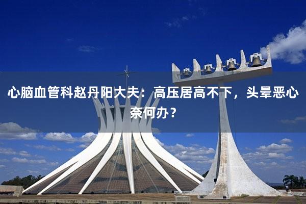 心脑血管科赵丹阳大夫：高压居高不下，头晕恶心奈何办？
