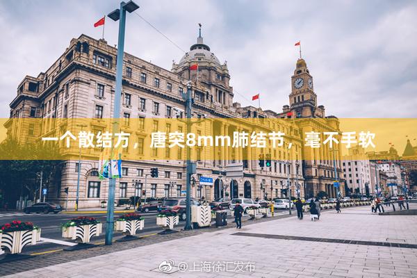 一个散结方，唐突8mm肺结节，毫不手软