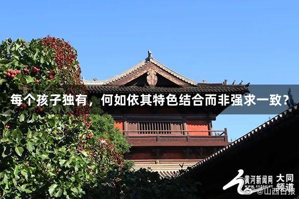 每个孩子独有，何如依其特色结合而非强求一致？